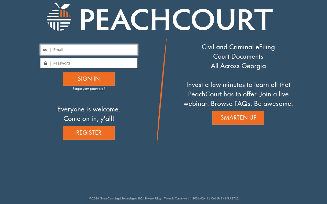 PeachCourt Georgia electronic filing and document access portal